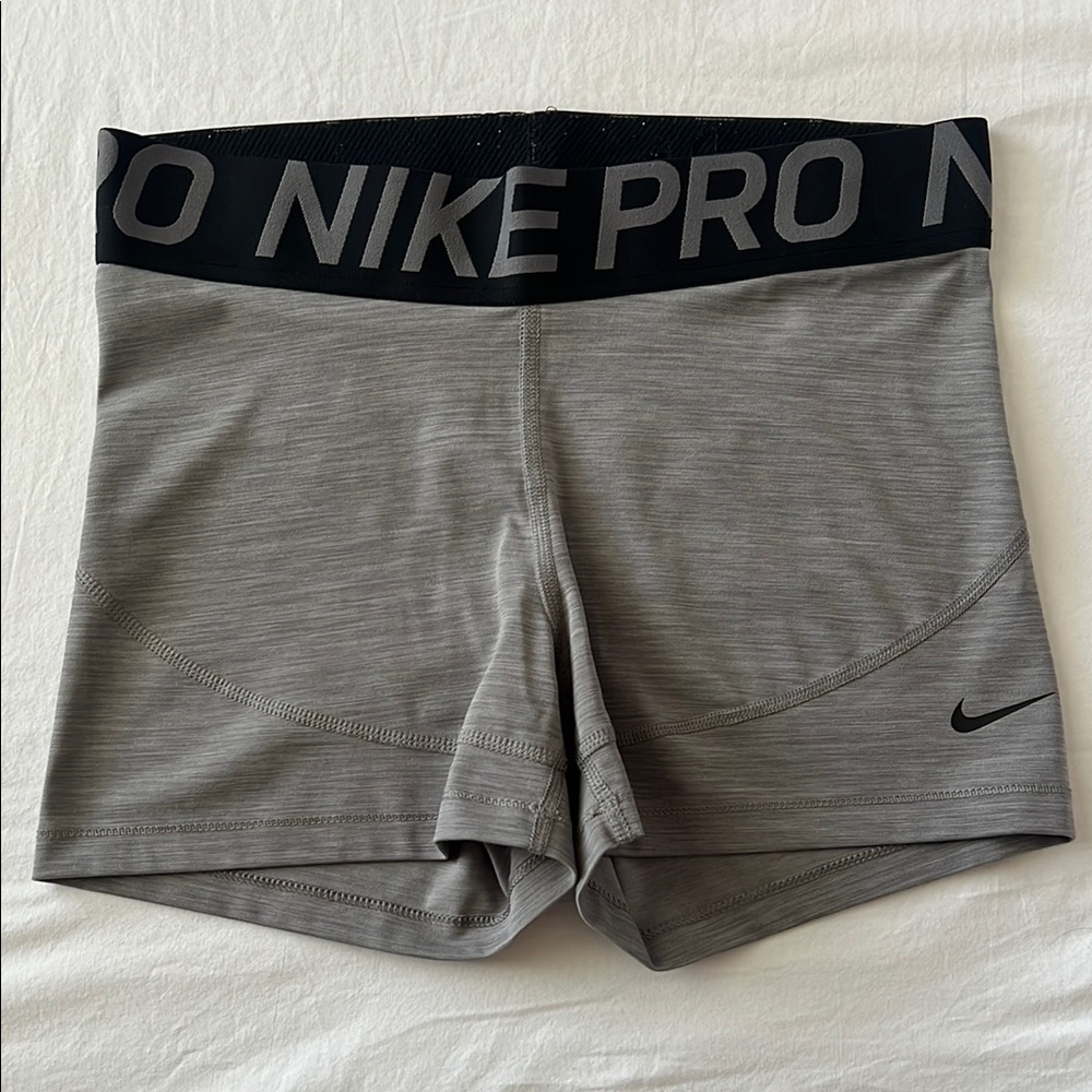 Gray Nike Pro Shorts 3”
